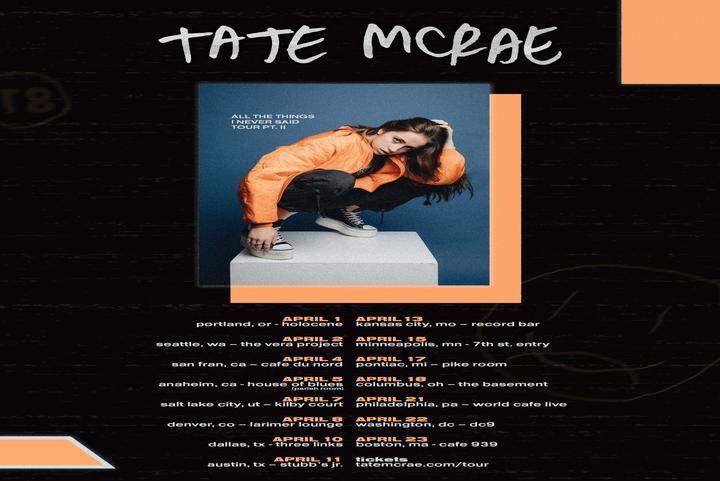 Cancelled: Tate McRae