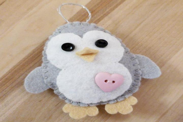 Felt Penguin Ornaments