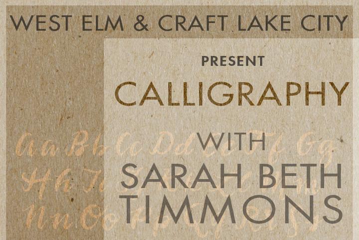 Calligraphy Workshop with Sarah Beth Timmons