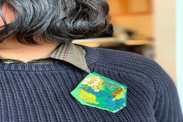 Embroidered & Beaded Brooches
